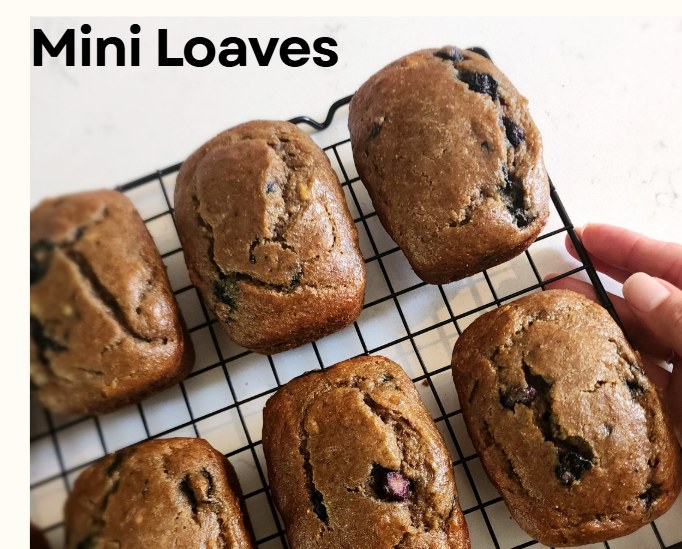 Mini banana loaves